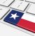 The Texas flag as the enter key on a keyboard